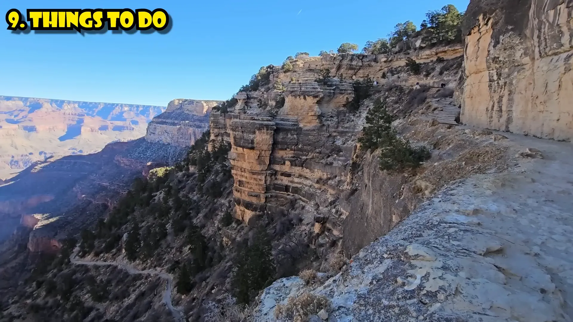 Hiking on the Bright Angel Trail