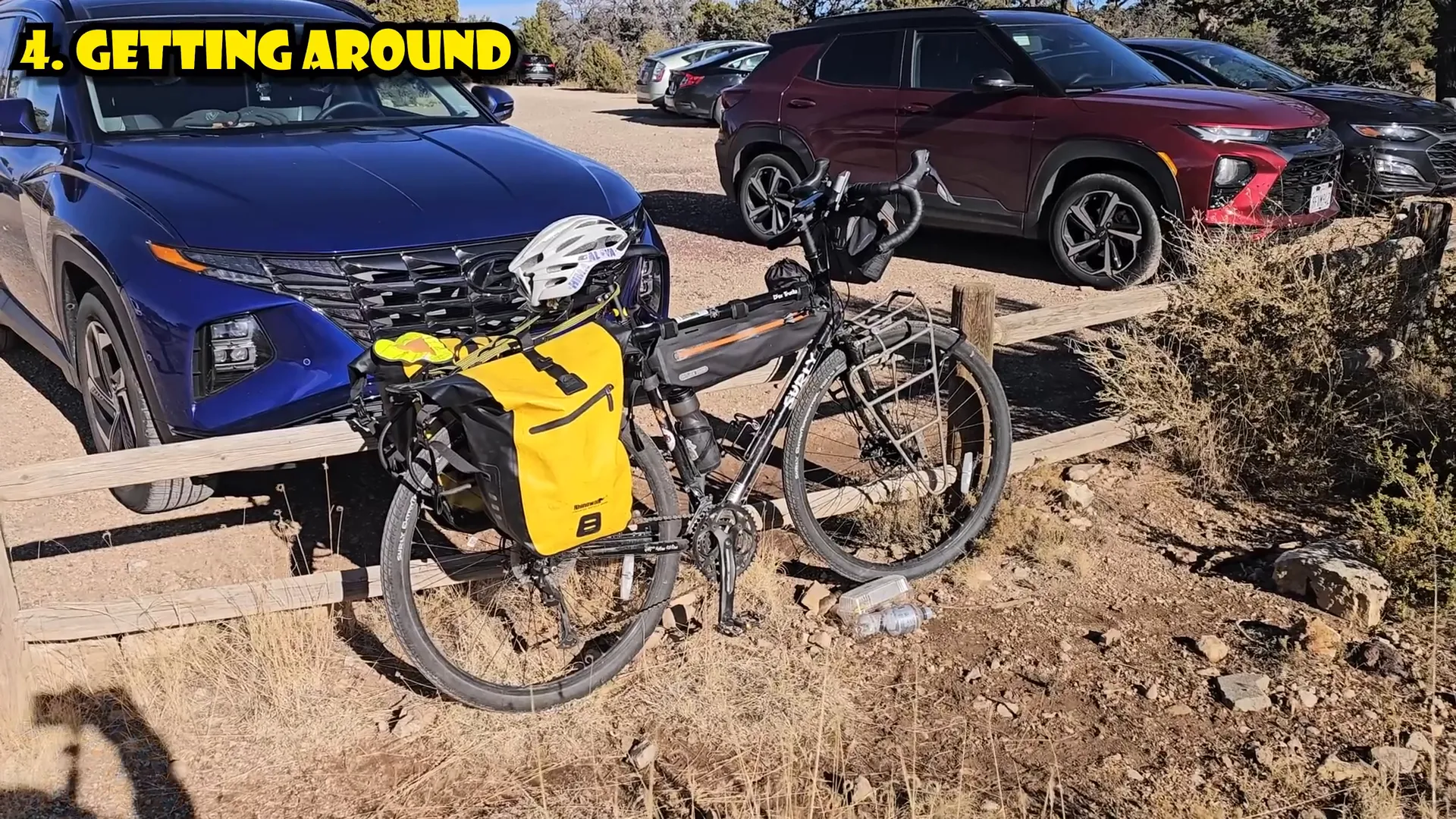 Biking trails along the Grand Canyon