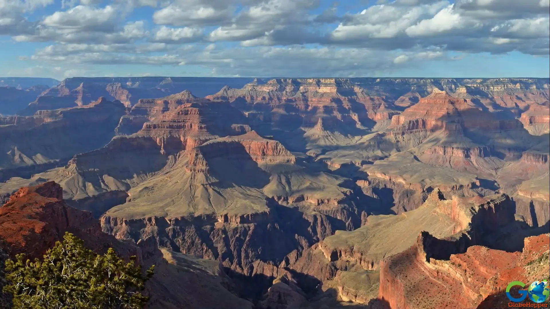 Grand Canyon multicolored rock layers and vast gorge