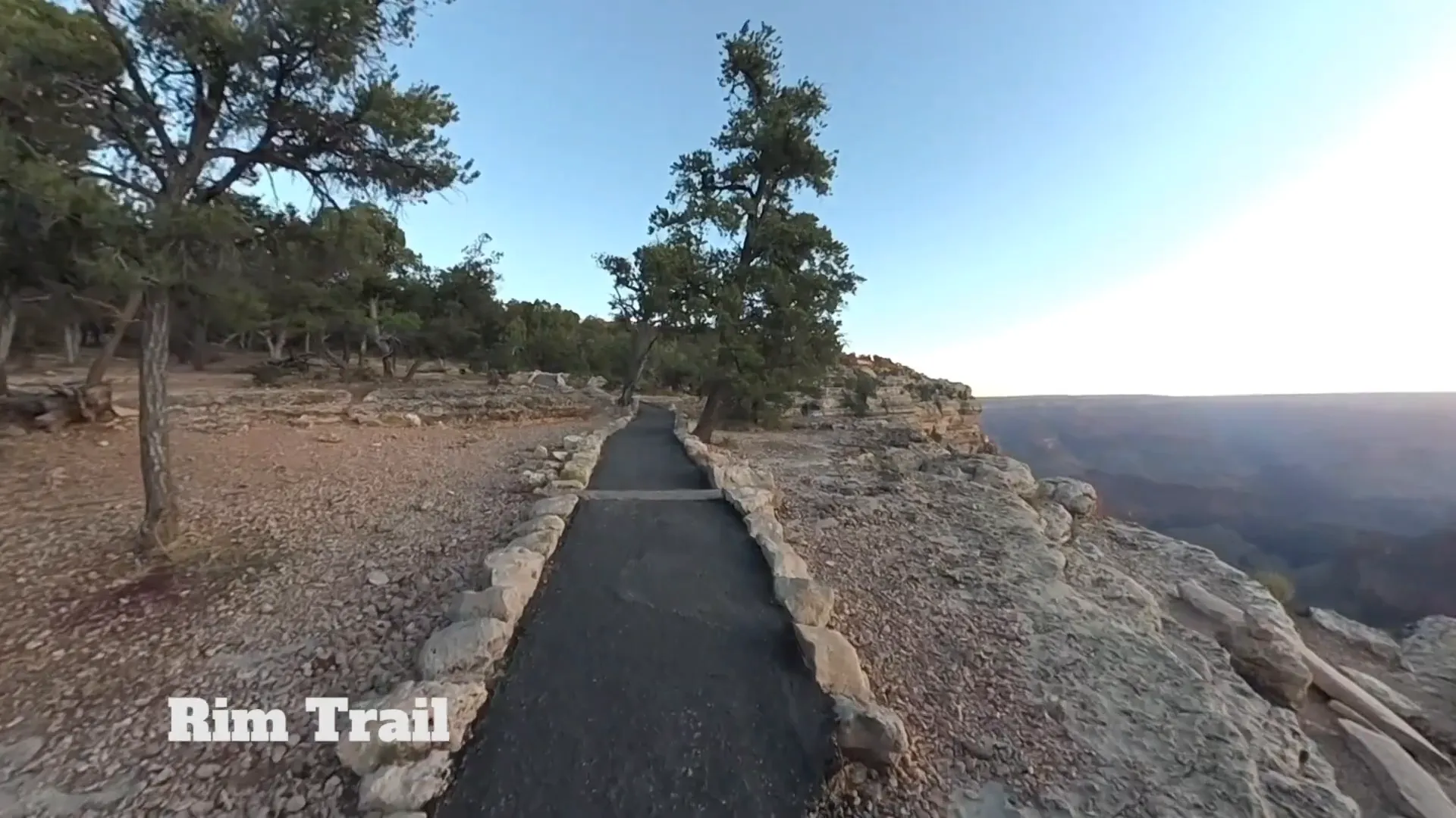 Overview map of Grand Canyon South Rim trails