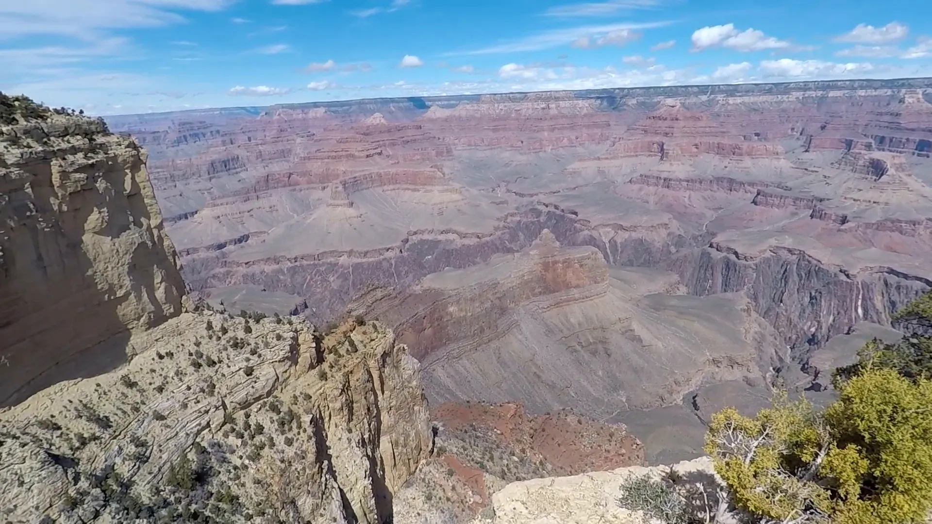 Grand Canyon sheer cliffs and Colorado River view from Maricopa Point