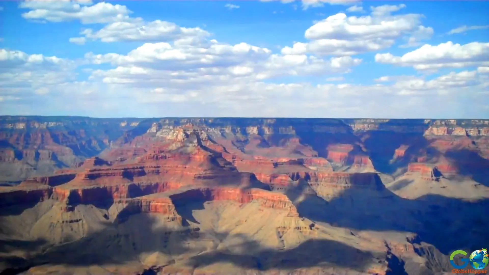 South Rim Grand Canyon wide sweeping outlook and trails